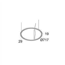 Delta Light SUPERLOOP SLIM DOWN 70 SBL Suspension lamp