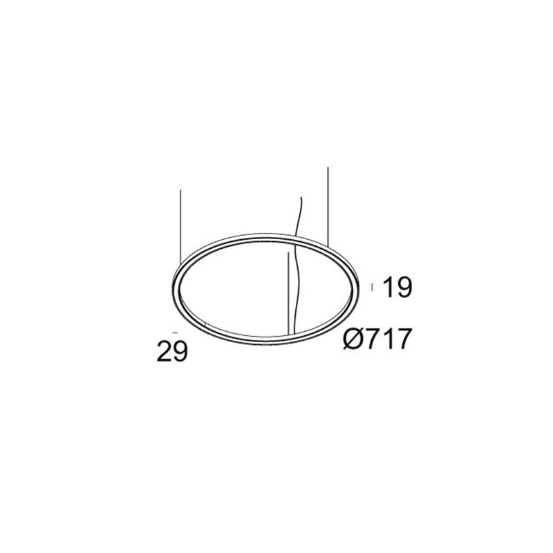 Delta Light SUPERLOOP SLIM DOWN 70 SBL Hanglamp