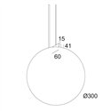 Delta Light OONO C E27 GM Hanglamp