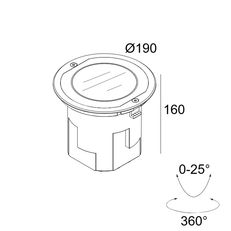 Delta Light Logic 190 R Ok Sp Grondlamp