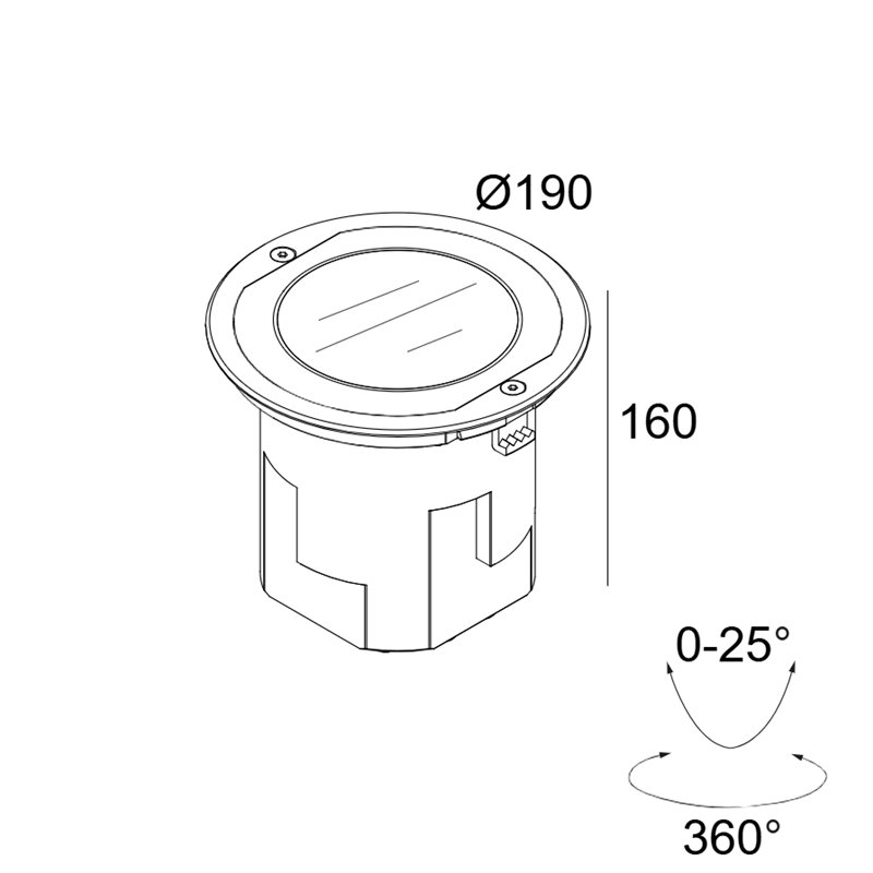 Delta Light Logic 190 R Ok Wallwash Grondlamp