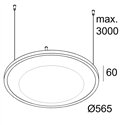 Delta Light SOLI - SHHH 60 C SCARLET Hanglamp