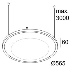 Delta Light SOLI - SHHH 60 C SCARLET Suspension lamp