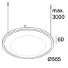 Delta Light SOLI - SHHH 60 C SCARLET Suspension lamp