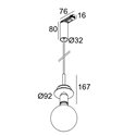 Delta Light Toupe E27 Adm1F Hanglamp