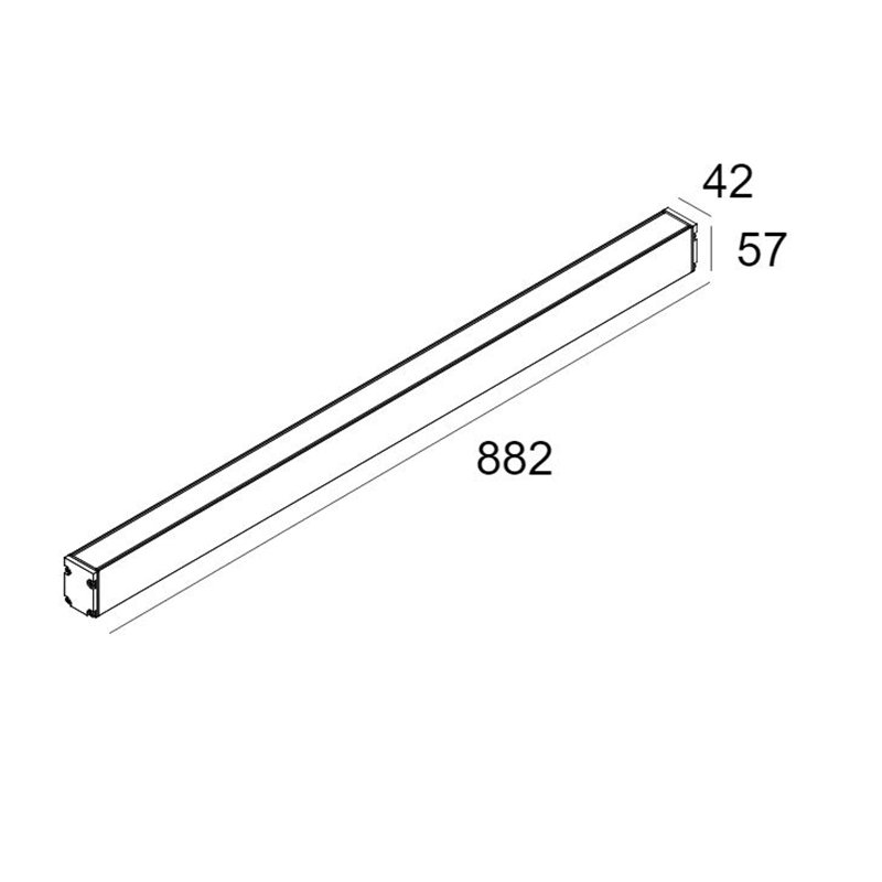 Delta Light Logic Linear On 880 DIM5 Wandlamp / Vloerlamp