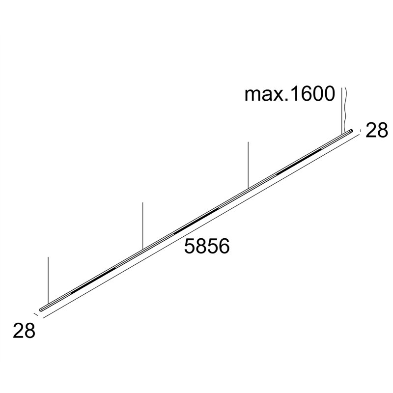 Delta Light Inform Sq P585-9 Down-Up Hanglamp