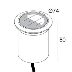 Delta Light LOGIC 60 R A MOON Recessed lamp