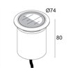 Delta Light LOGIC 60 R A MOON 24V Recessed lamp