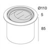 Delta Light LOGIC R A WALLWASH 24V SBL Recessed lamp