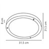 Nordlux Ancona Maxi 31 [IP44] ceiling lamp