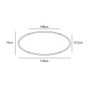 Jacco Maris - Oval Suspension Lamp - White - driver box round 1 light Ø23x4,5cm white
