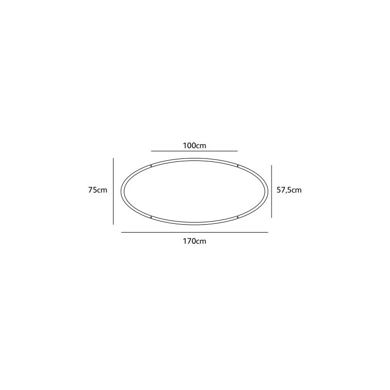 Jacco Maris - Oval Suspension Lamp - White - driver box round 1 light Ø23x4,5cm white