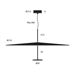 Lumina Dot 1100 Suspension lamp