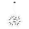 Lumina Matrix Doppia hanglamp met 16 afzonderlijke lampen, dimbaar en geschikt voor E27 lichtbronnen.