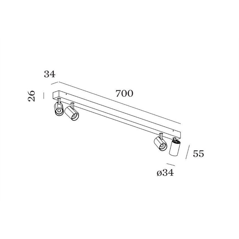 Wever & Ducré Ceno Surface 4.0 Plafondlamp