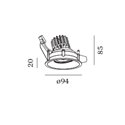 Wever & Ducré Deep Adjust 1.0 LED springveren Inbouwspot