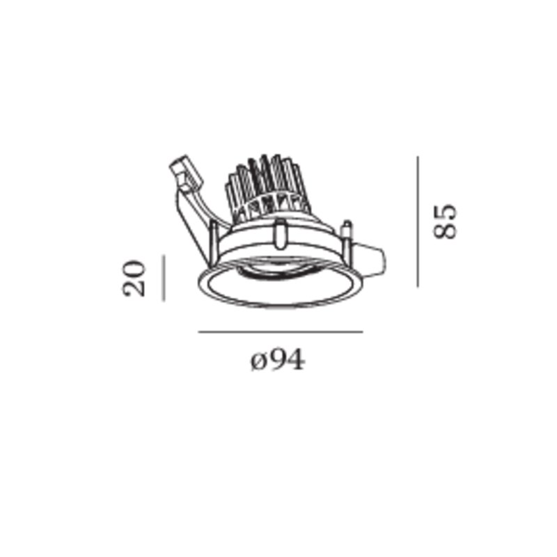 Wever & Ducré Deep Adjust 1.0 LED springveren Inbouwspot