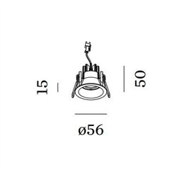 Wever & Ducré Deep Bijou 1.0 wire springs Recessed spot