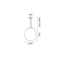Wever & Ducré Dro Suspended 3.0 Hanglamp