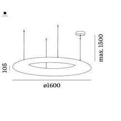 Wever & Ducré Gigant 16.0 Suspension lamp