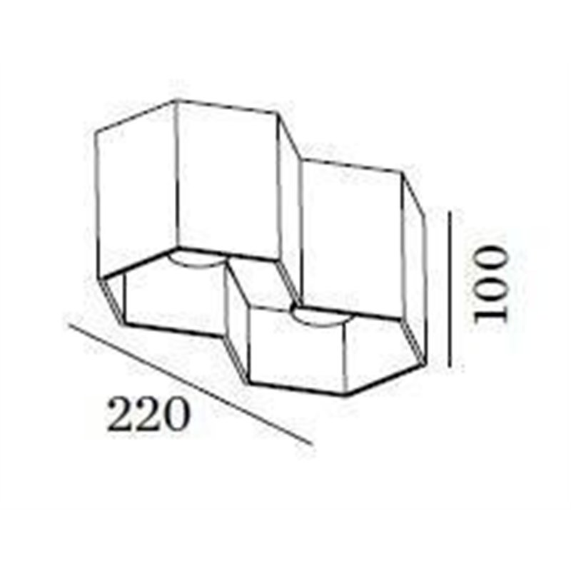 Wever & Ducré Hexo 2.0 PAR16 Plafondlamp