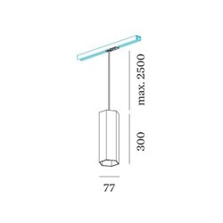 Wever & Ducré Hexo On Track 3.0 PAR16 1-phase Track lighting fixture