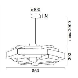 Wever & Ducré J.J.W. 04 Suspension lamp