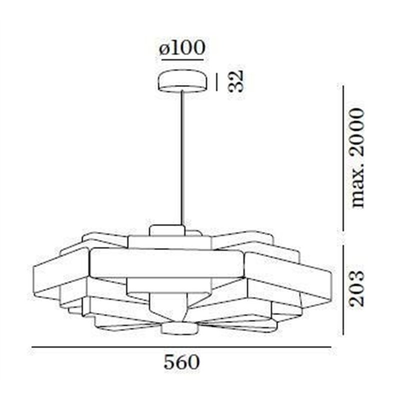 Wever & Ducré J.J.W. 04 Hanglamp