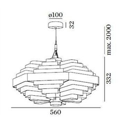 Wever & Ducré J.J.W. 042 Suspension lamp
