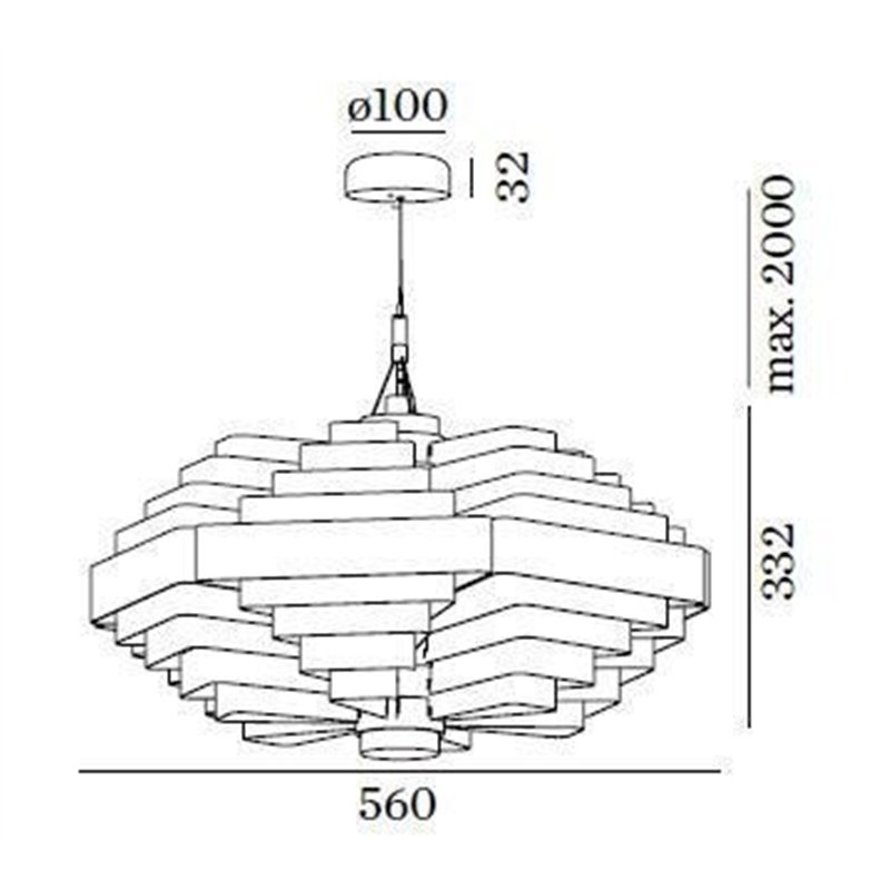 Wever & Ducré J.J.W. 042 Hanglamp
