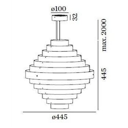 Wever & Ducré J.J.W. 05 Suspension lamp