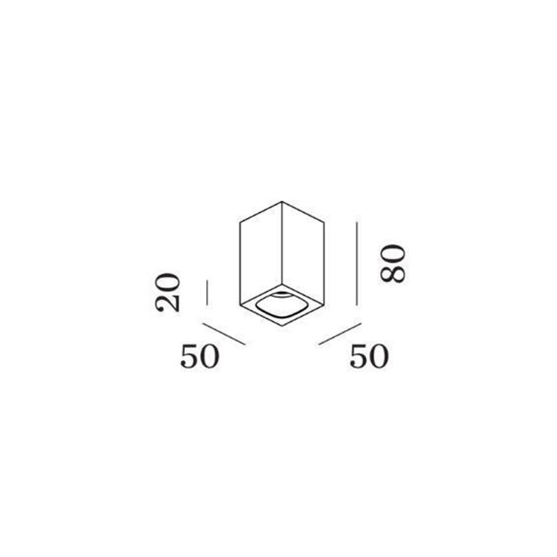 Wever & Ducré Pirro Spot Surface 1.0 Plafondlamp