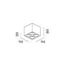 Wever & Ducré Pirro Spot Surface 4.1 Plafondlamp