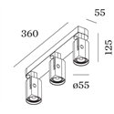 Wever & Ducré Sqube On Base 3.0 PAR16 Plafondlamp