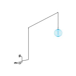 Wever & Ducré Wiro Plug And Play Suspension Set | E27 | Cable Plug With Dimmer
