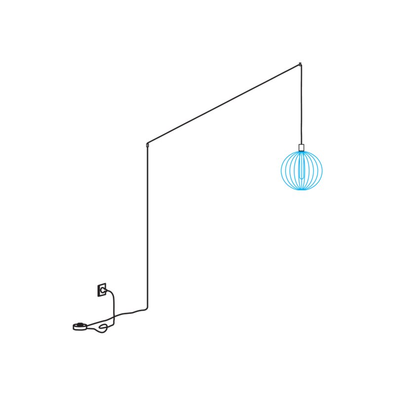 Wever & Ducré Wiro Plug And Play Suspension Set | E27 | Cable Plug With Dimmer