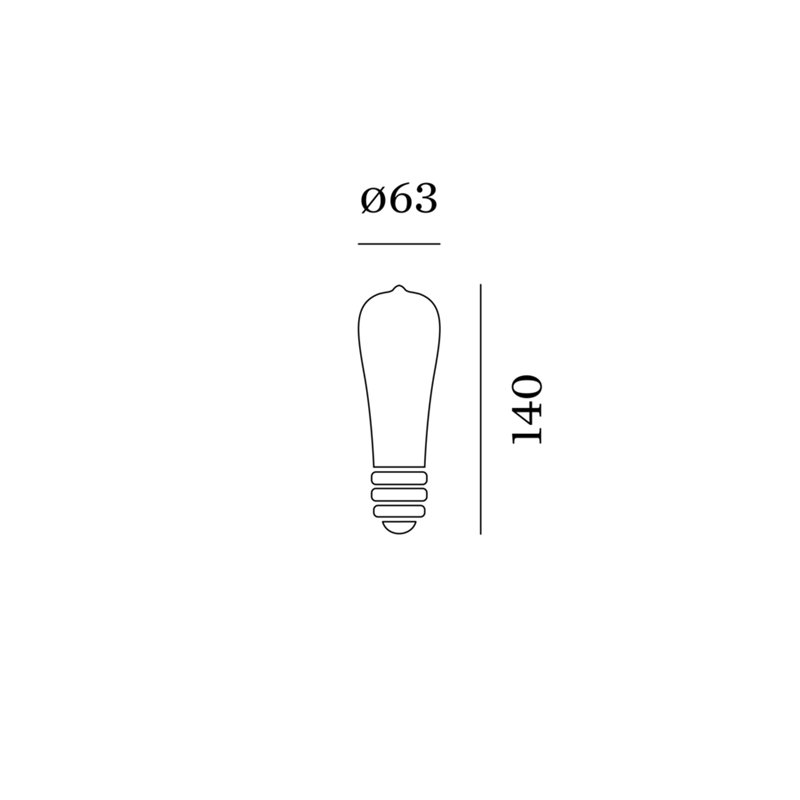Wever & Ducré ST64 LED Lamp 2200K | E27