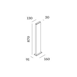 Wever & Ducré Pole 870 With Fixation Plate