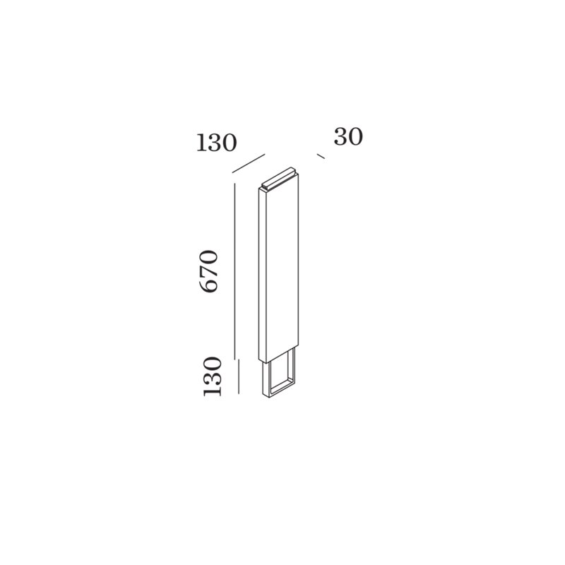 Wever & Ducré Pole 670 With Concrete Ground Fixation