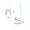 Wever & Ducré Track Profile 2M Strex System | Suspended Indirect Light