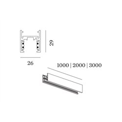 Wever & Ducré Track Profile 3M Strex System | Surface/Suspended