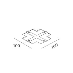 Wever & Ducré Coverplate I/L/T/X 1-Phase Track | Recessed