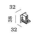 Wever & Ducré End Cap 3-Phase Track | Left/Right