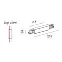 Wever & Ducré Middle Feed 3-Phase Track | Straight