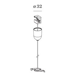 Wever & Ducré Suspension Set 1.5M 3-Phase Track | Suspended