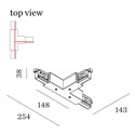 Wever & Ducré T-Connector 1.0 3-Phase Track