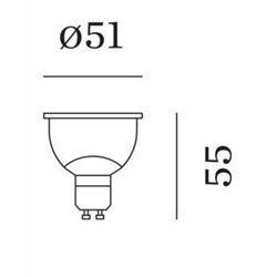 Wever & Ducré PAR16 LED Lamp 2700K | >80 CRI | GU10