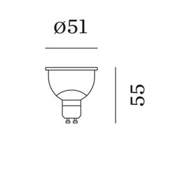 Wever & Ducré PAR16 LED Lamp 3000K | >80 CRI | GU10