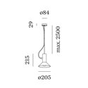 Wever & Ducré Roomor Cable 1.1 E27 Hanglamp
